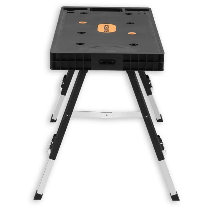 Établi pliant - FUXTEC FX-WB - table de travail, échafaudage, chevalet de sciage, planche à roulettes