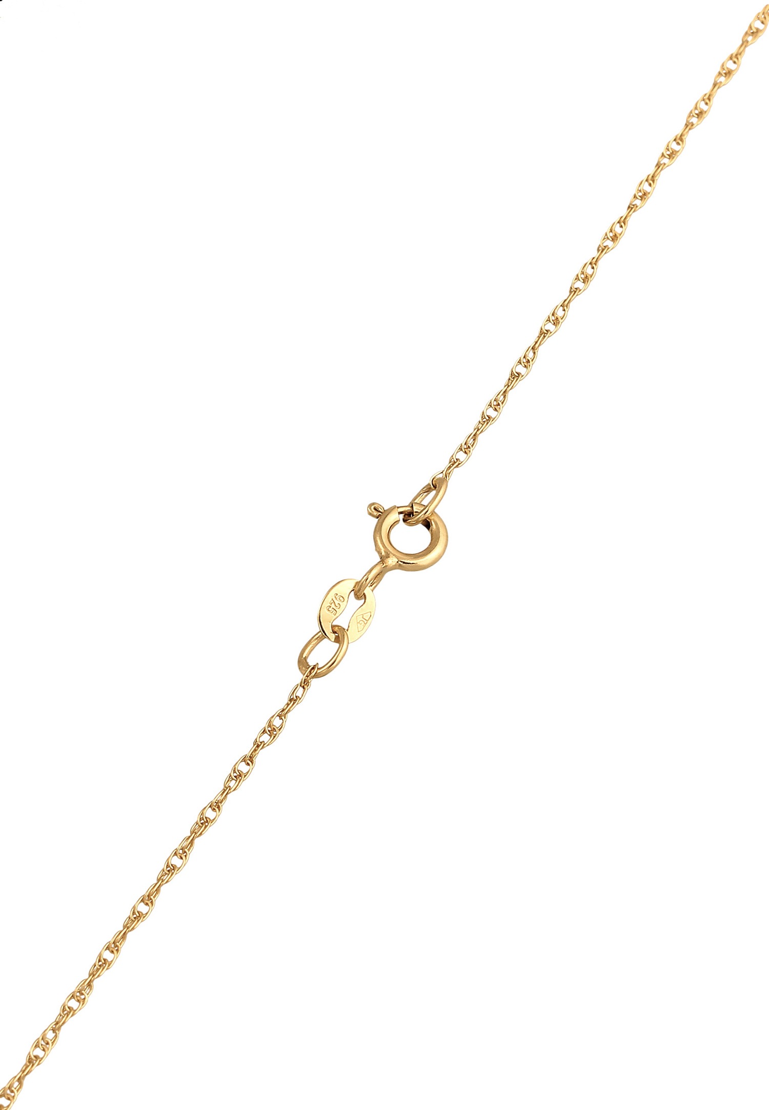 Elli Pendentif femme plaque ronde en argent 925 sterling