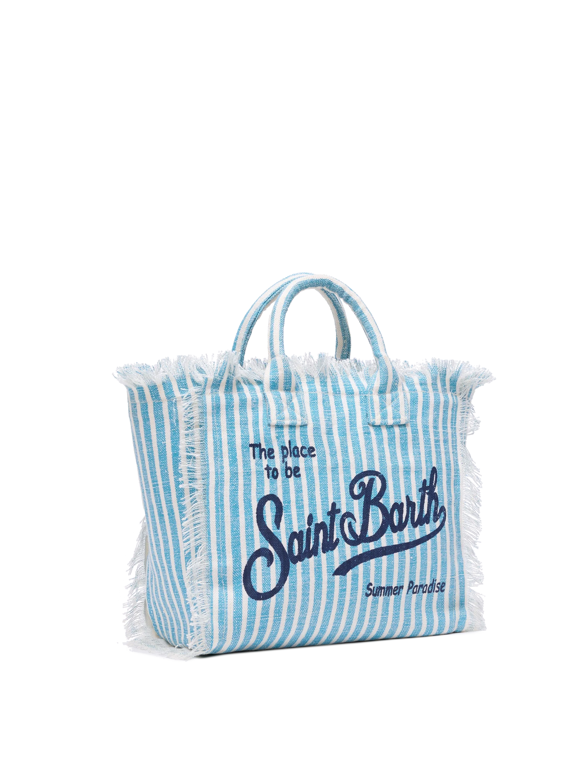 Colette linnen tas met gestreepte print