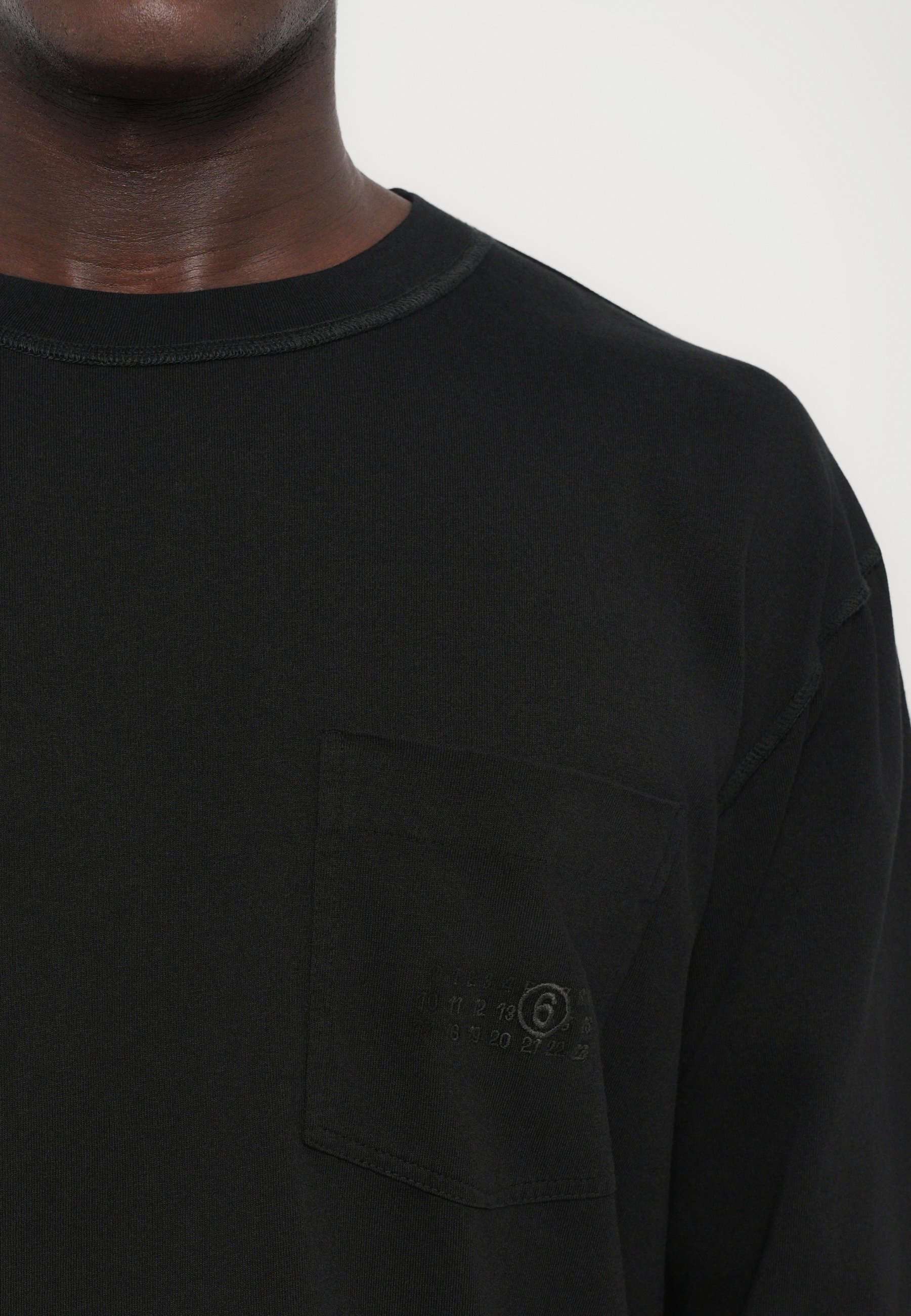 MM6 Maison Margiela LONG SLEEVED - Blusa de manga comprida - preta