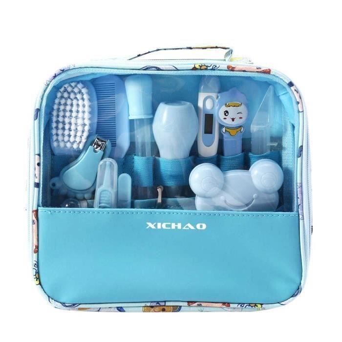 Trousse de Soin et Santé Pour Bébé Essentiel de Toilette - Bleu