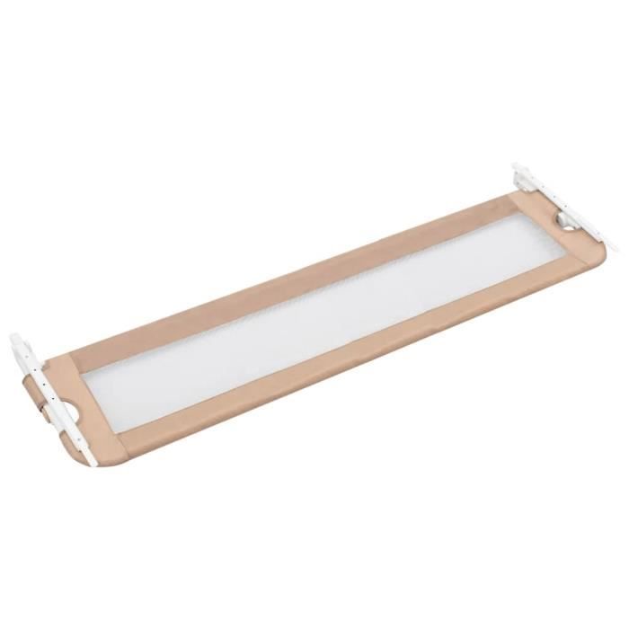 Barandilla portátil para cama infantil - 180 x 42 cm, color topo -GAR