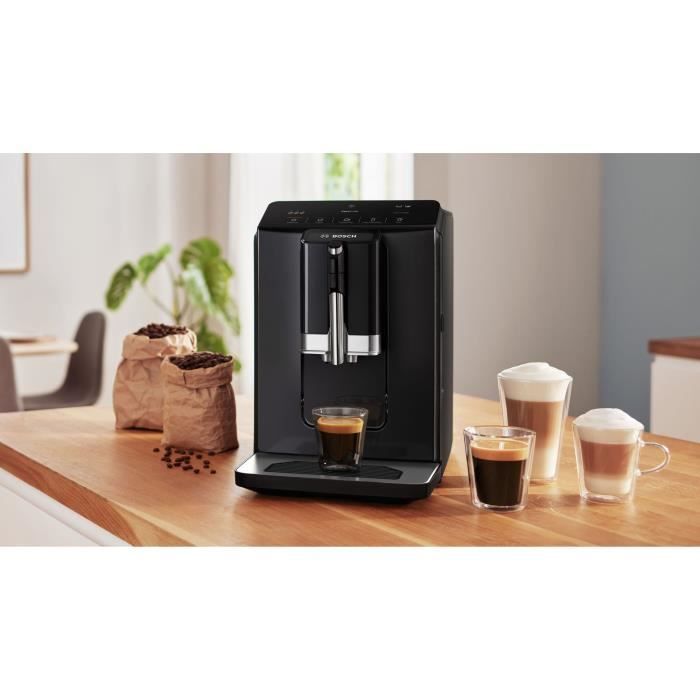 Machine à café broyeur expresso Verocup - BOSCH - TIE20119 Serie 2 - 1300 W - 250 g de grains - 1,4 L - Noir