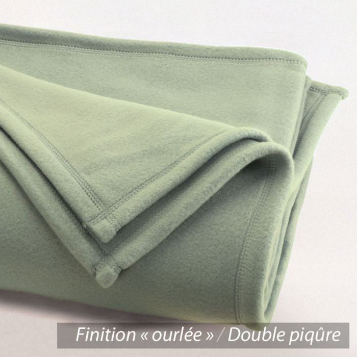 Isba Mandel Fleecedecke 240 x 260 cm, 100 % Polyester, 340 g/m², schwer entflammbar behandelt