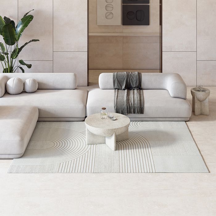 Grand Tapis Design Contemporain et Moderne - Beige (290x200 cm) - Serta Beige