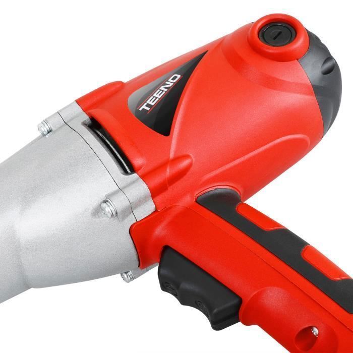 Llave de impacto TEENO - 1010 W - 450 Nm - Con cable - Incluye 4 vasos