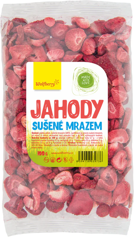 Wolfberry gevriesdroogde aardbeien