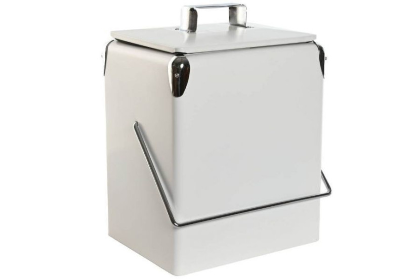 Lodówka metalowa biała 40x32x24 cm ICEBOX-II
