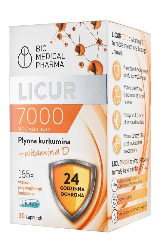 Bio Medical Pharma Licur 7000 z Witaminą D Kapsułki