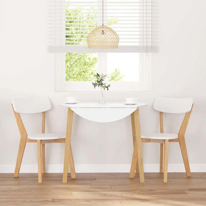 vidaXL Chaises à manger 2 pcs bois massif caoutchouc, chaise à dîner, chaise, chaise de salon, chaises à dîner, chaise de 4102434