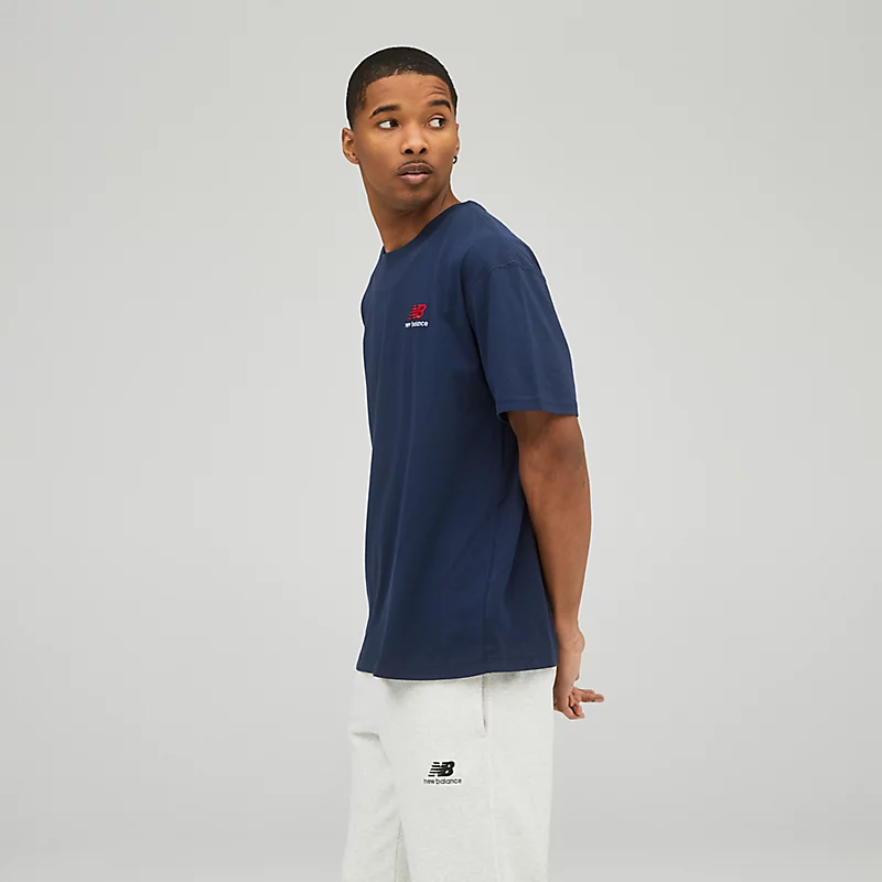 Tricou Unisex Uni-essentials din bumbac - NATURAL INDIGO