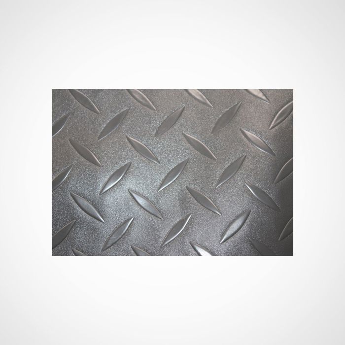 Suelo de PVC | 140x500cm | Gris ranurado | 1mm de espesor | 100% PVC