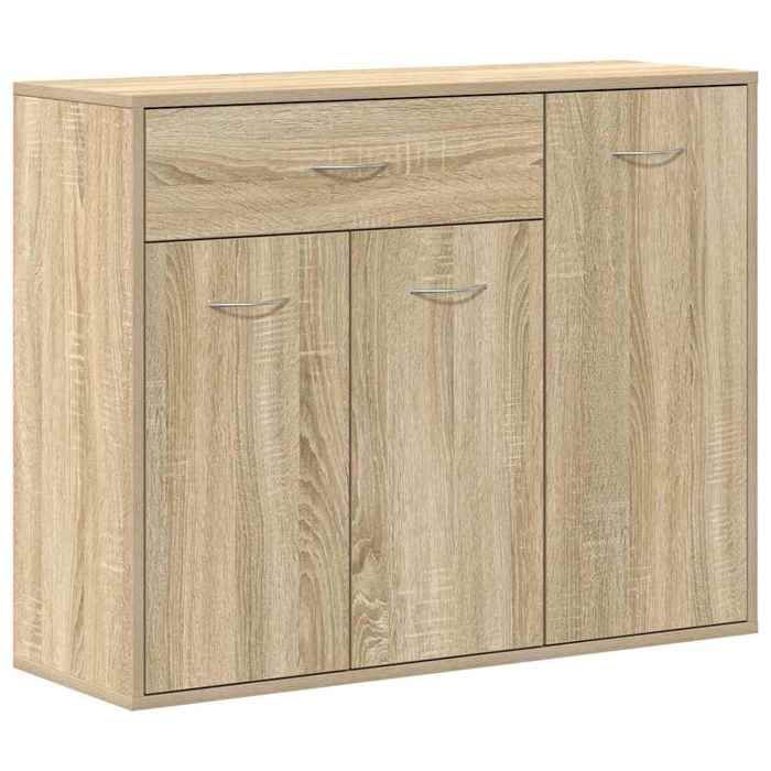 vidaXL Skjenk Sonoma eik 88x30x70 cm konstruert tre 800678