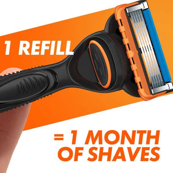 Wkłady do maszynki do golenia Gillette Fusion5 Power, 8 sztuk | Męskie | Superdrug