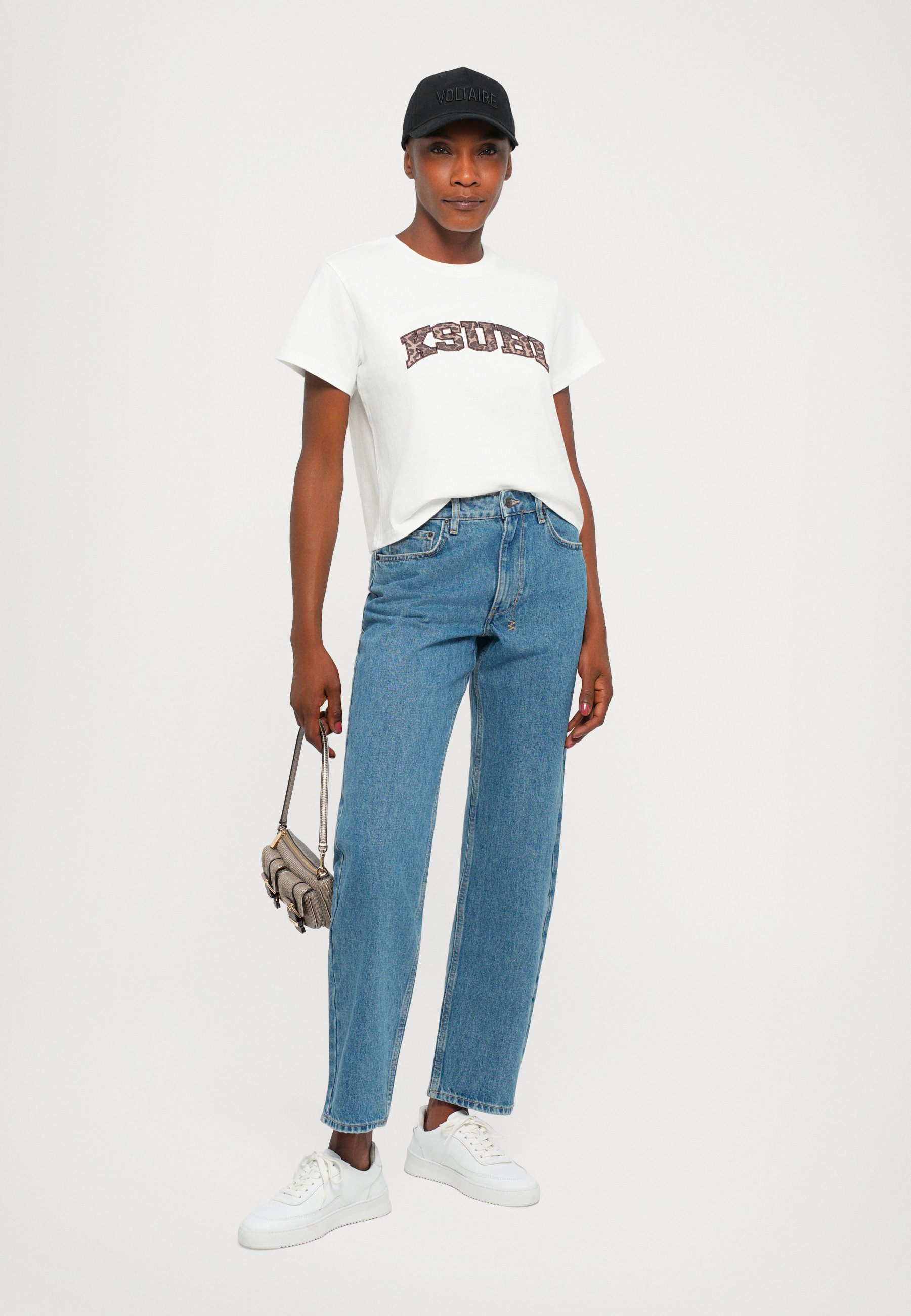 Ksubi LEO SHRUNKEN TEE VINTAGE - T-shirt stampata - bianca