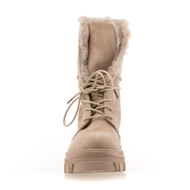 Beige Damenstiefel / Stiefeletten