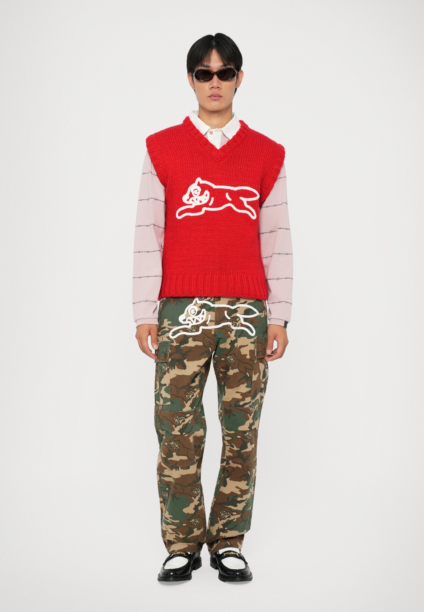 Spodnie cargo z lodami