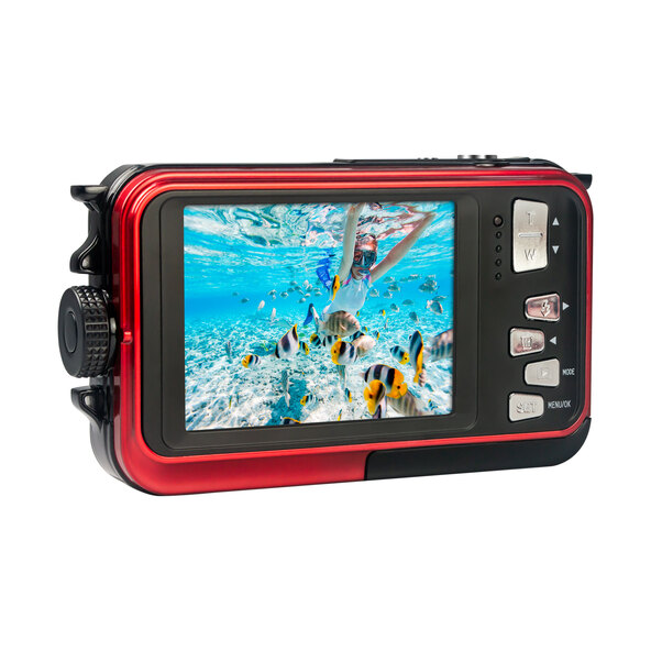 Cameră digitală impermeabilă Realishot WP8000, roșie
