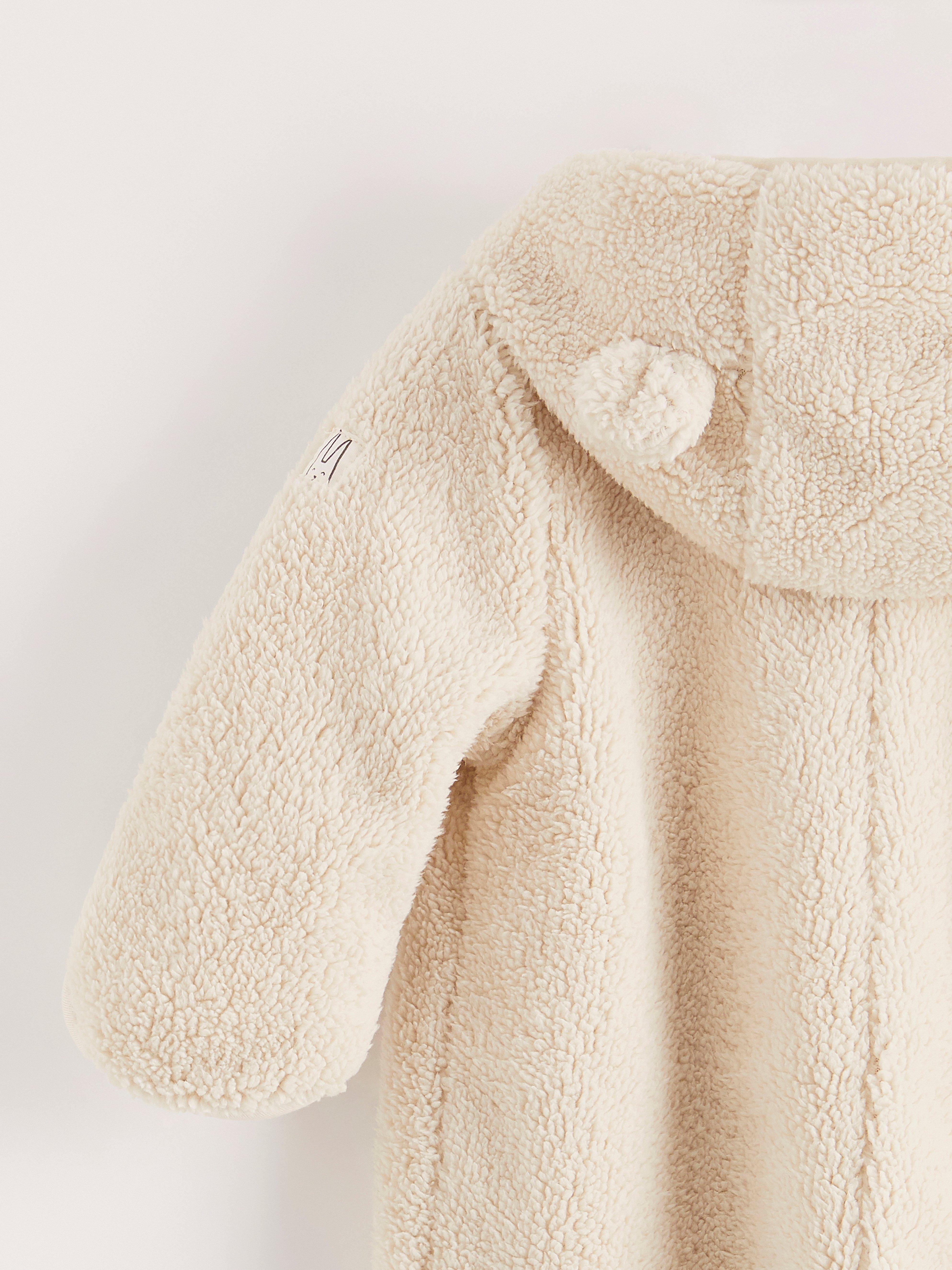 Kjeledress i lue med ører Lys beige