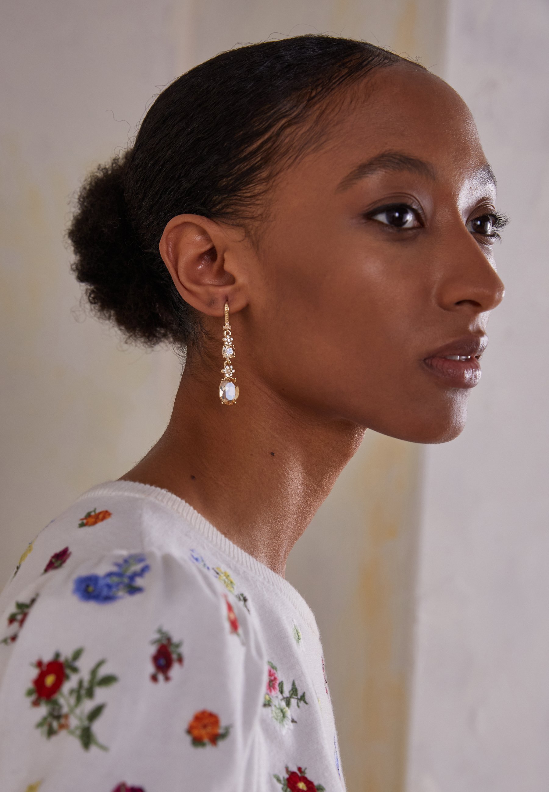 Marchesa OVAL DROP - Oorbellen - goudkleurig