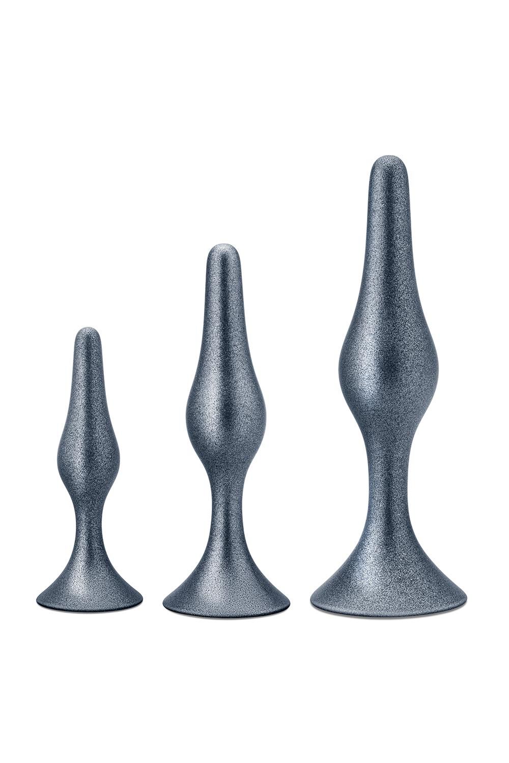 Blush Anal Adventure Matrix Genesis Plugg Kit Stellar Silver