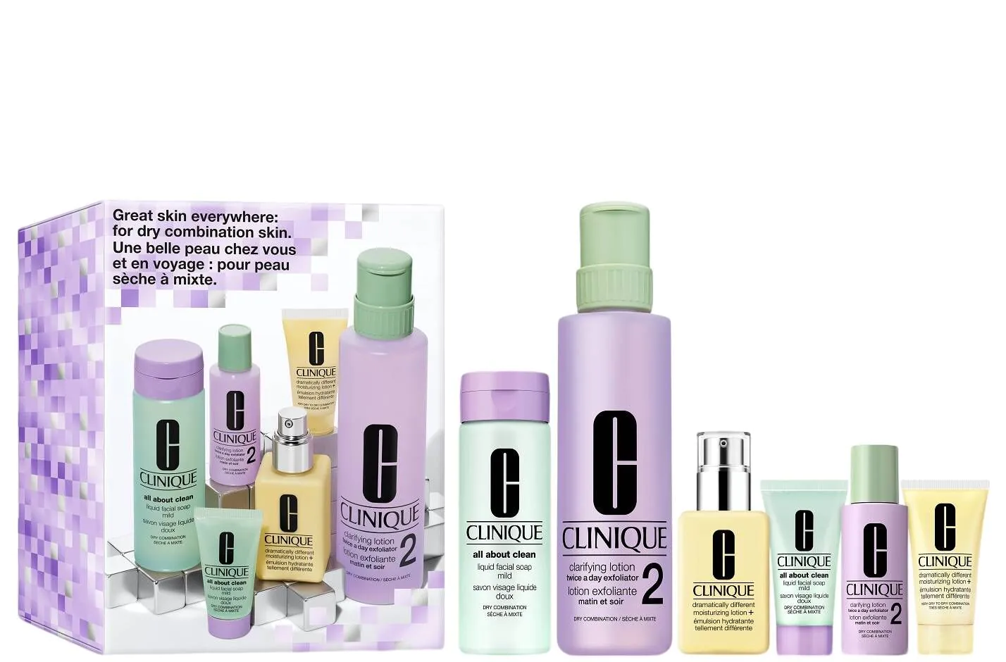Clinique Great Skin Everywhere Zestaw prezentowy do skóry suchej