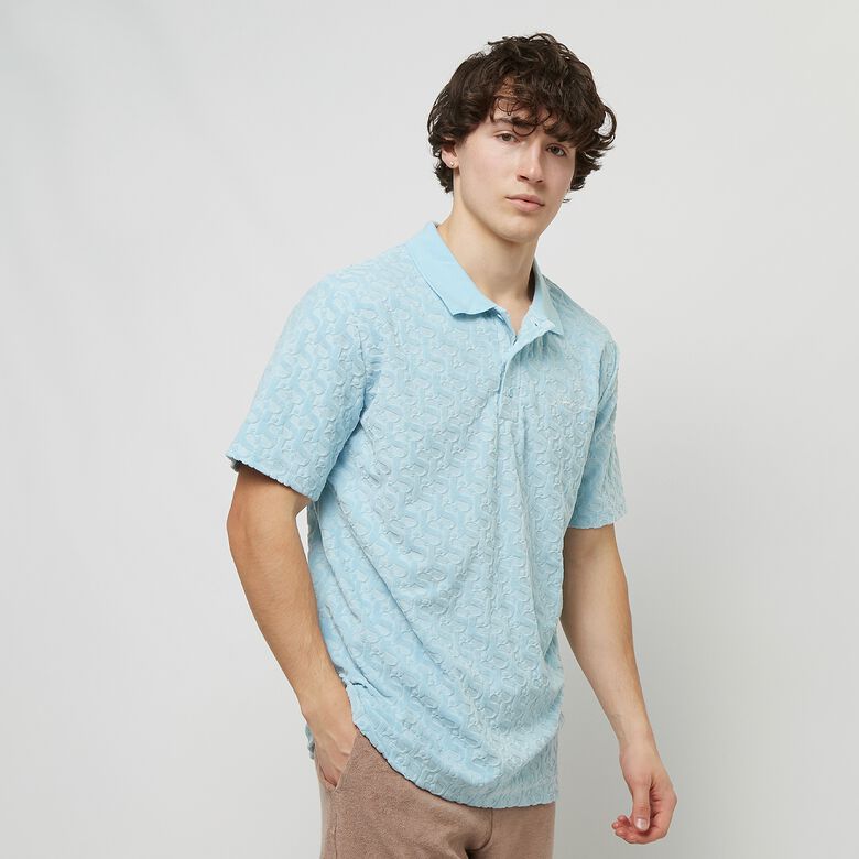 Fluwelen poloshirt van Devorée met monogramlogo