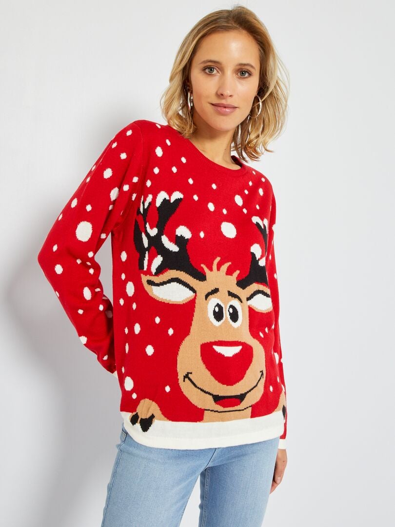 Jersey kersttrui - Rood