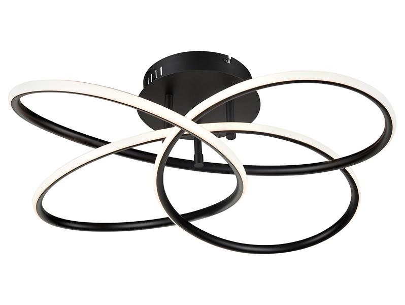 Lampa sufitowa Premium Living Eri LED metalowa czarna