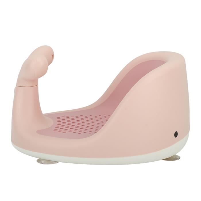 OMABETA Siège de bain bébé avec ventouses antiderapantes en forme de dessin animé pour une protection maximale