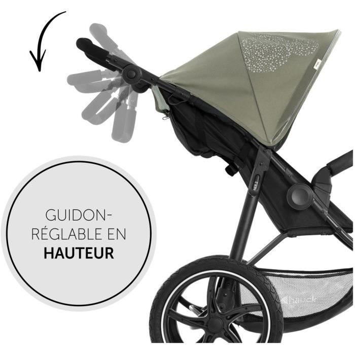 HAUCK - Poussette tout terrain - RUNNER 2 - 3 roues - Pliage à 1 main - Mickey