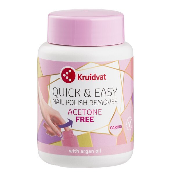 Kruidvat Nail Care Rýchly a jednoduchý odlakovač na nechty bez acetónu 75 ml