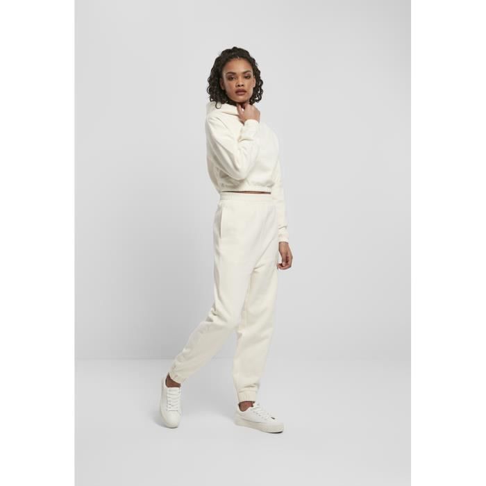 Felpa con cappuccio - Urban Classics - Corta - Oversize - Donna - Pile spazzolato