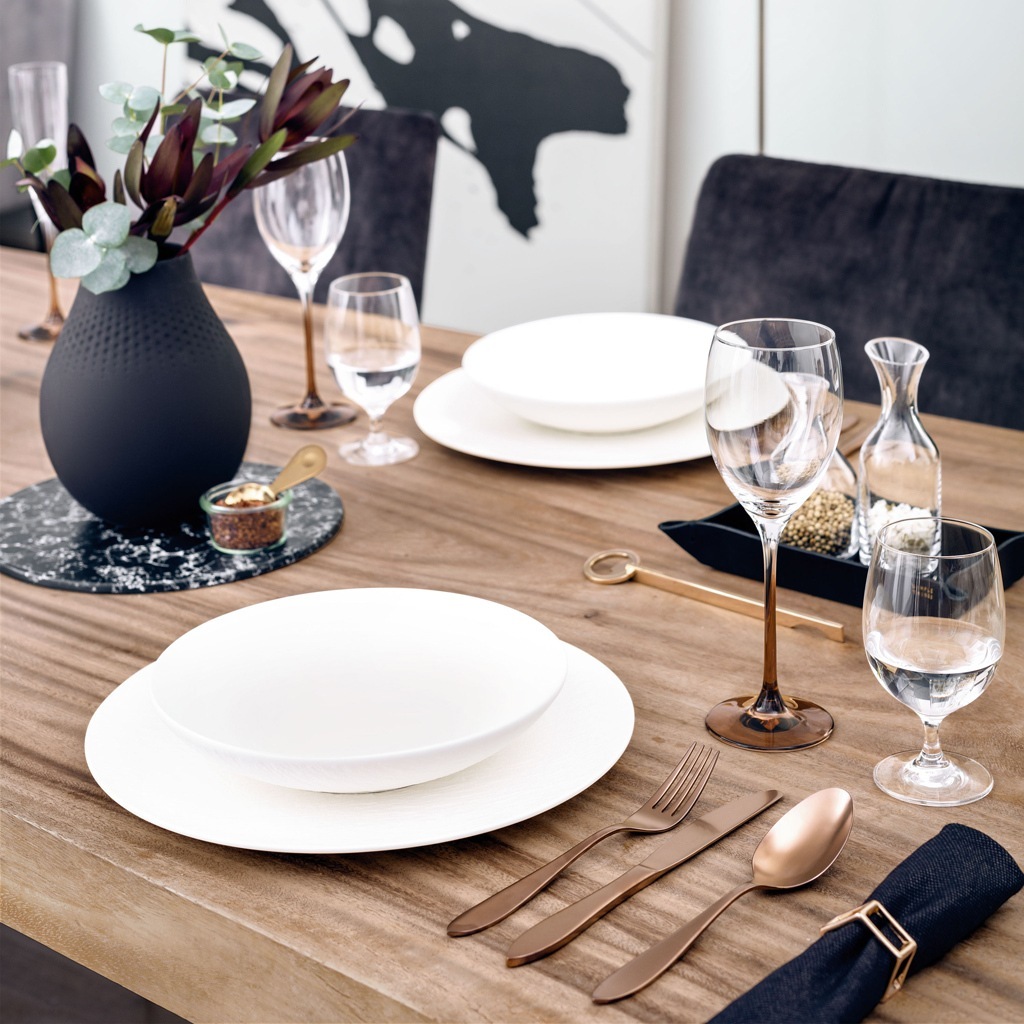 Villeroy & Boch plokščias dubuo „Manufacture Rock Blanc“ – 1 vnt.