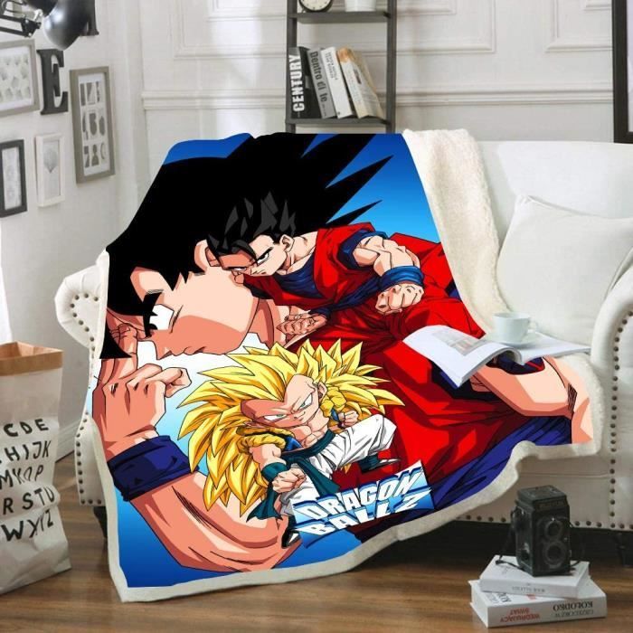 Manta polar de Dragon Ball - Manta polar infantil - 60x120cm - Sintética - Rectangular