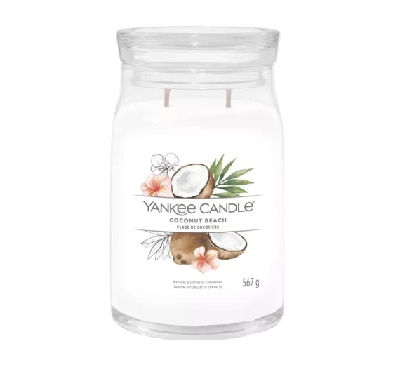 Yankee Candle Signature duża świeca zapachowa Coconut Beach 567 g