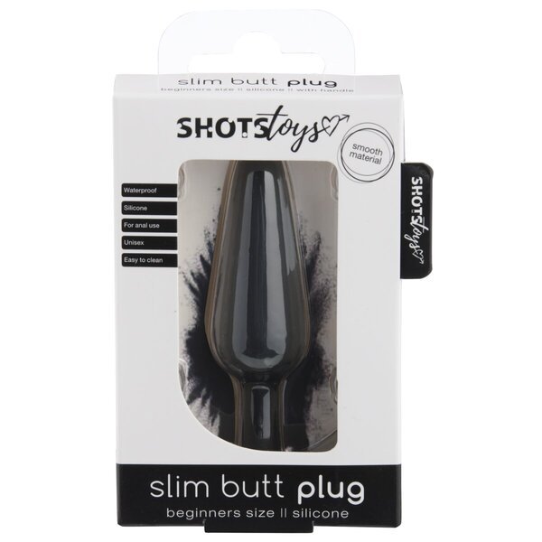Shots Toys Tanki analni čep crni