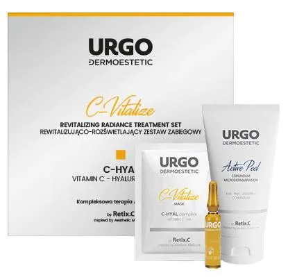 Urgo Dermoestetic C-Vitalize Rewitalizująco-Rozświetlający Zestaw Zabiegowy