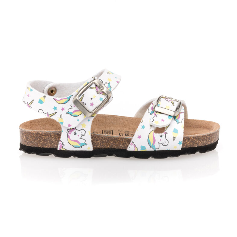 Weiße Sandalen für Mädchen / Zehenfreie Schuhe