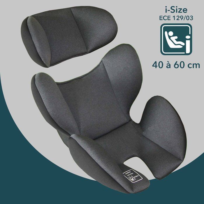 Reversible and adaptable car seat - BAMBISOL - AY913PLUSN - Group 0+/1/2/3 - I-Size - Reclining - Reducer - Black