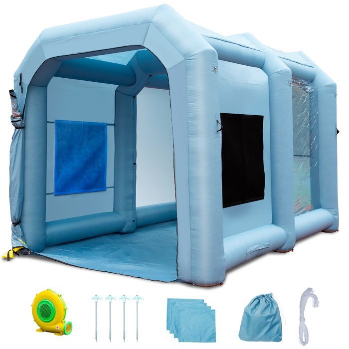 Painting Tent - DUOKU - Inflatable Booth - 4x2.95x2.75m - Filter Included - 950W Blower