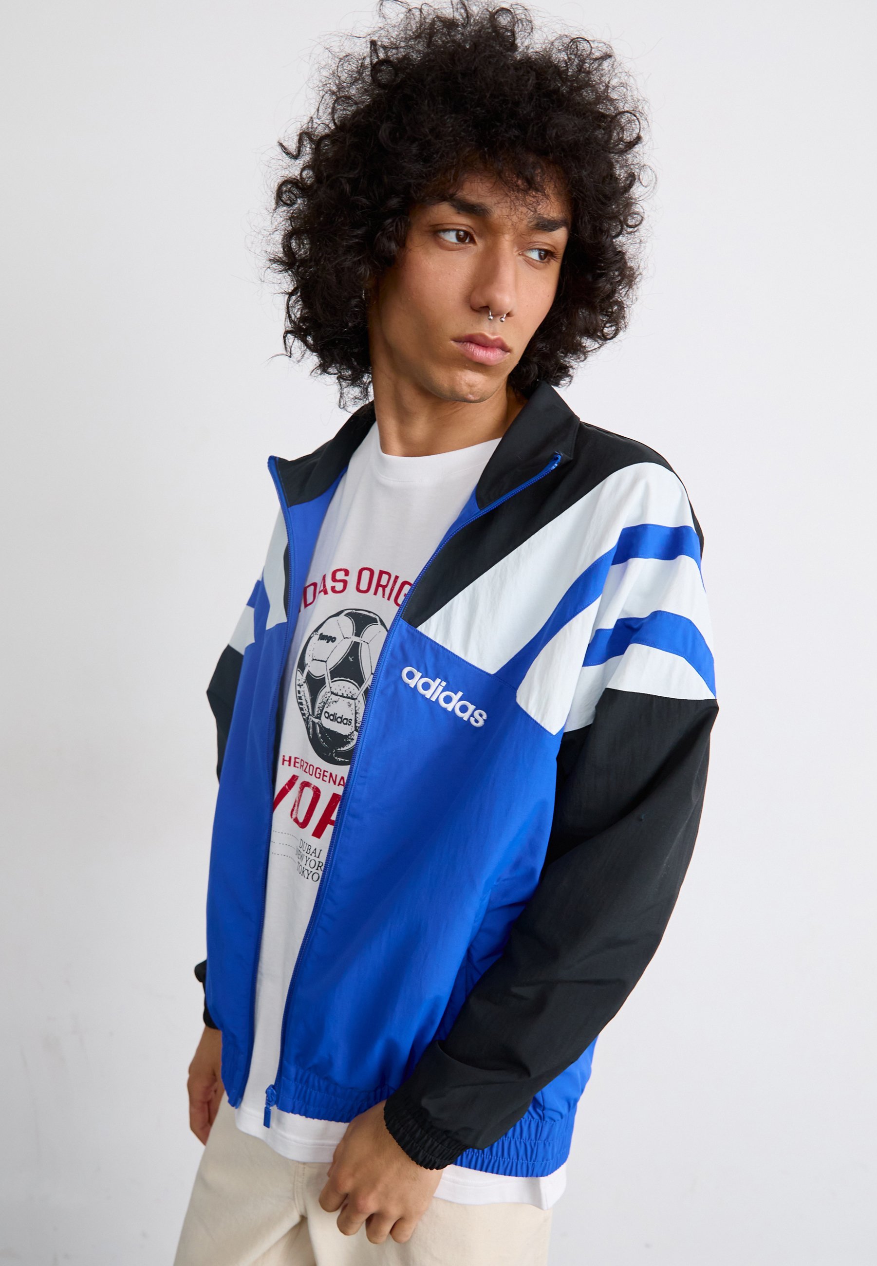 adidas Originals TRACK - Giacca estiva - blu/nero