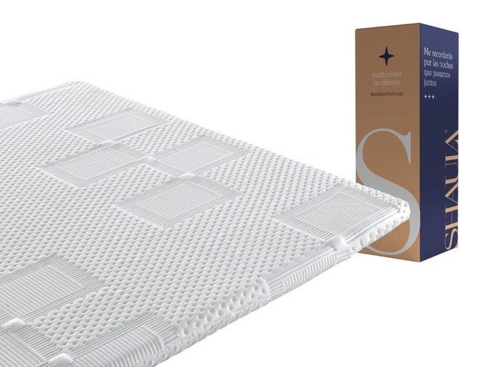 Surmatelas 180x200 BASTILLE Épaisseur 5 cm Mousse HR Respirante et adaptable