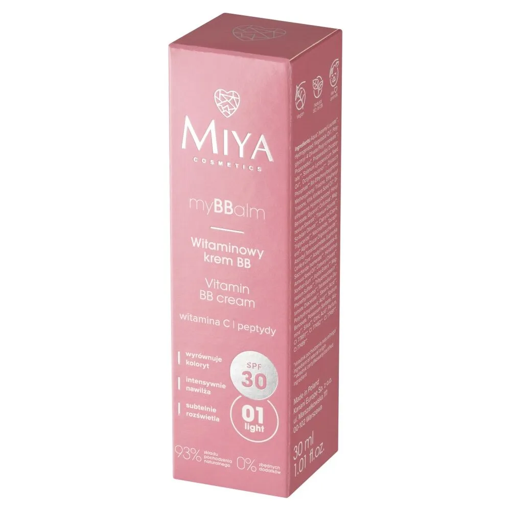 Miya myBBalm BB SPF30 - Witaminowy krem BB SPF30 01 Light 30ml