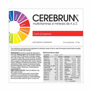 Cerebrum Pack -monivitamiinilisä 2 x 30 tablettia 2 x 30 tablettia