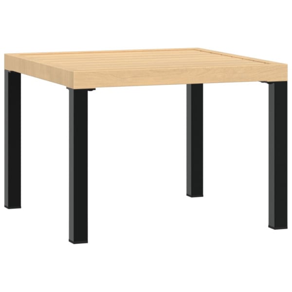 Stolik kawowy do ogrodu, czarny, 55x55x39,5 cm, malowana stal