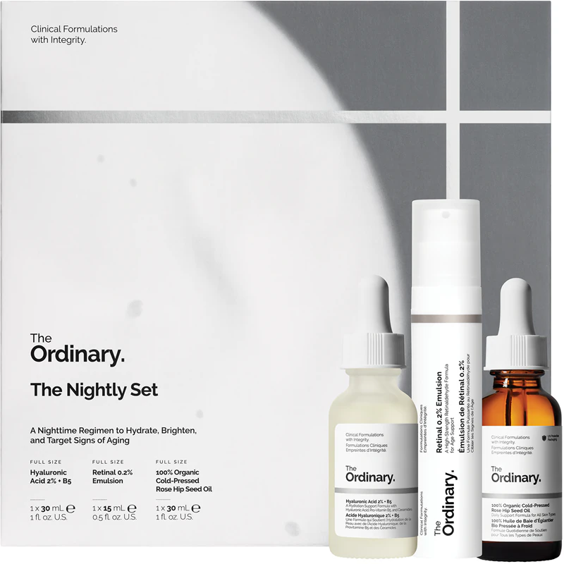 Conjunto de presente antienvelhecimento The Ordinary The Nightly Set