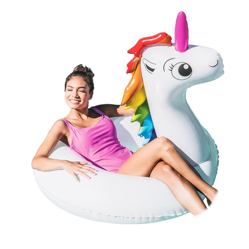  Giant 119cm White Unicorn Float for Children Made of PVC