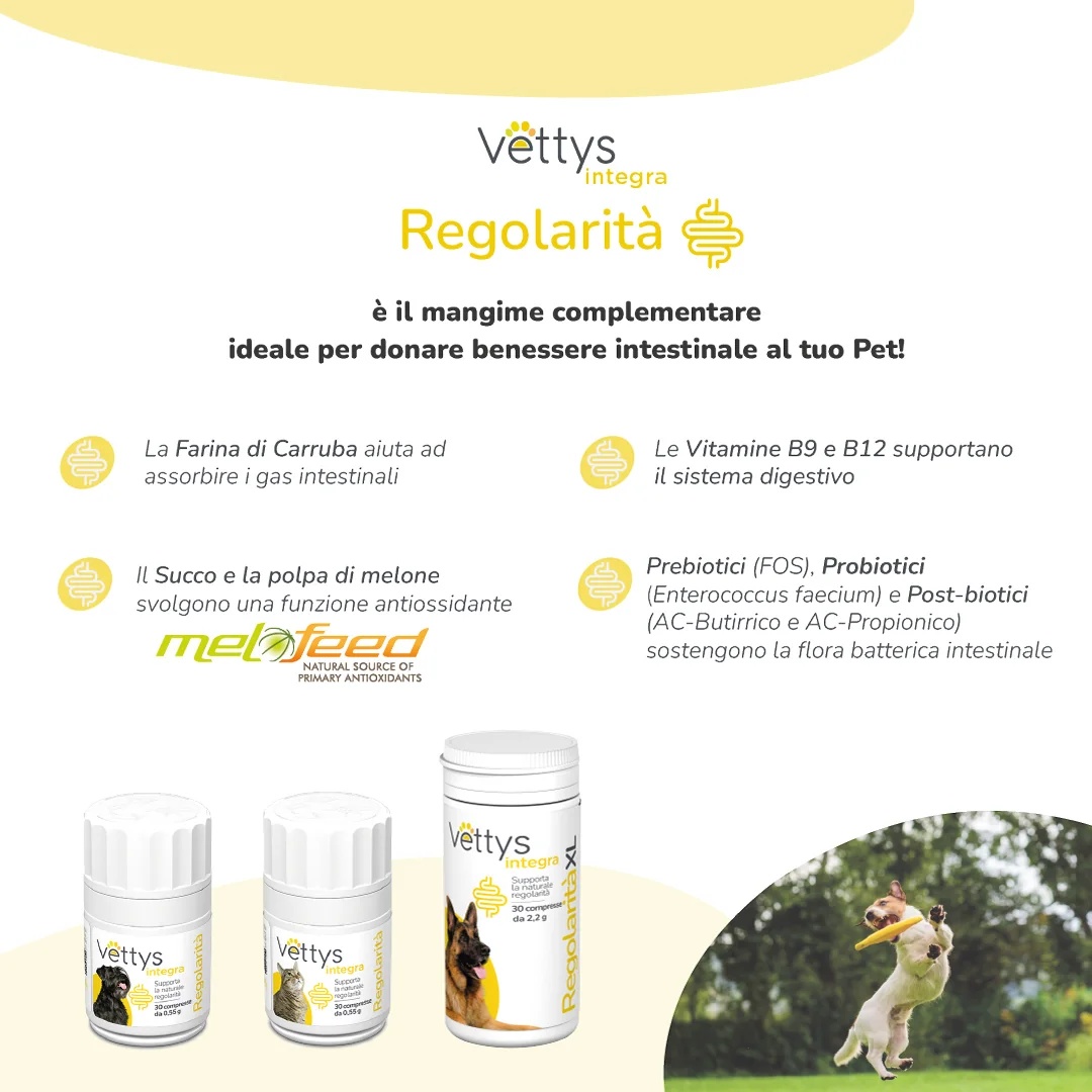 VETTYS Vettys Integra Regolarita' Cane 30 comprimidos Flora intestinal do cão