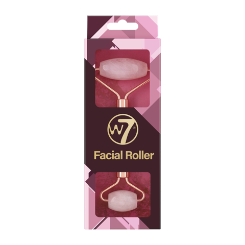 Rouleau facial W7 en quartz rose